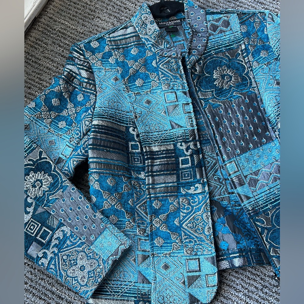 Vintage Pattern Tapestry Jacket - image 2